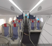 LOT Polish Airlines Embraer E170 V.1 seat maps 360 panorama view