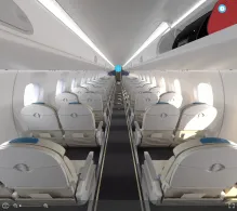 LOT Polish Airlines Embraer E170 V.1 seat maps 360 panorama view
