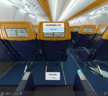 Ryanair Boeing 737 MAX 8-200 seat maps 360 panorama view