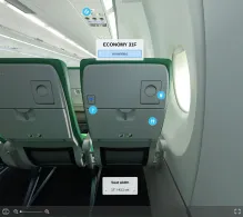 Transavia France Airbus A320neo seat maps 360 panorama view
