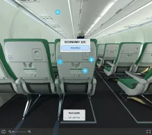 Transavia France Airbus A320neo seat maps 360 panorama view