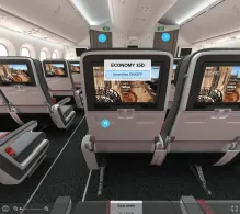 Turkish Airlines Boeing 787-9 seat maps 360 panorama view
