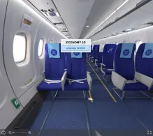 IndiGo ATR 72-600 seat maps 360 panorama view