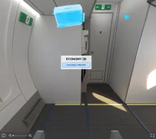 Azul Brazilian Airlines ATR 72-600 seat maps 360 panorama view