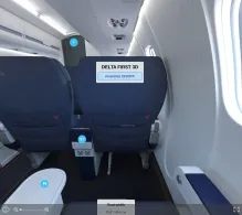 Delta Bombardier CRJ900 V.1 seat maps 360 panorama view