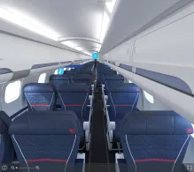 Delta Bombardier CRJ900 V.1 seat maps 360 panorama view