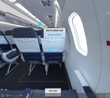Delta Bombardier CRJ900 V.1 seat maps 360 panorama view