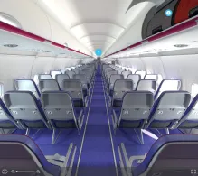 Wizz Air Airbus A321neo seat maps 360 panorama view