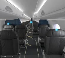 United Embraer E170  V.1 seat maps 360 panorama view