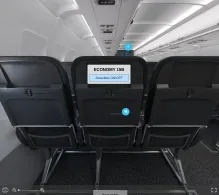 Air Serbia Airbus A320-200 V.1 seat maps 360 panorama view