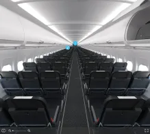 Air Serbia Airbus A320-200 V.1 seat maps 360 panorama view