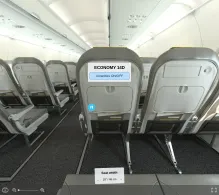 Vueling Airbus A320-200 V.1 seat maps 360 panorama view