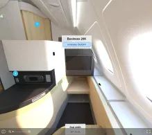 Etihad Airways Airbus A380-800 V.1 seat maps 360 panorama view
