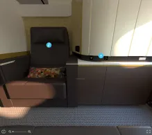 Etihad Airways Airbus A380-800 V.1 seat maps 360 panorama view