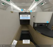 Etihad Airways Airbus A380-800 V.1 seat maps 360 panorama view