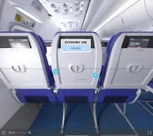 Southwest Airlines Boeing 737-800 V.1 seat maps 360 panorama view
