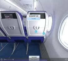 Southwest Airlines Boeing 737-800 V.1 seat maps 360 panorama view