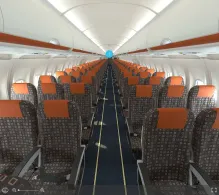 easyJet UK Airbus A319-100 seat maps 360 panorama view