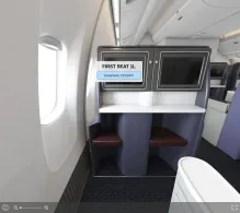 United Boeing 777-200 V.1 seat maps 360 panorama view