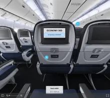 United Boeing 777-200 V.1 seat maps 360 panorama view