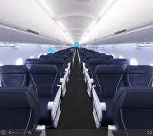 Delta Airbus A321-200 seat maps 360 panorama view
