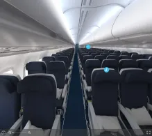 Delta Airbus A330-200 seat maps 360 panorama view