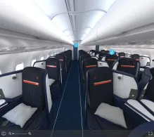 Delta Airbus A330-200 seat maps 360 panorama view