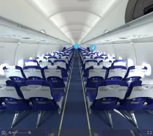 IndiGo Airbus A321neo V.1 seat maps 360 panorama view