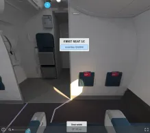 Republic Airways Embraer E170 V.2 DL seat maps 360 panorama view