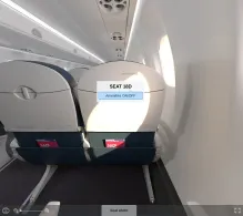 Republic Airways Embraer E170 V.2 DL seat maps 360 panorama view