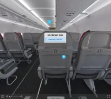 Pegasus Airlines Airbus A320-200 V.1 seat maps 360 panorama view