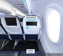 Delta Airbus A321neo V.1 seat maps 360 panorama view