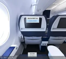 Delta Airbus A321neo V.1 seat maps 360 panorama view