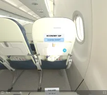 ITA Airways Airbus A320neo seat maps 360 panorama view