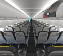 Vueling Airbus A320neo seat maps 360 panorama view