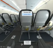 Allegiant Air Airbus A320-200 V.3 seat maps 360 panorama view