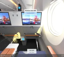 Lufthansa Airbus A350-900 Allegris seat maps 360 panorama view