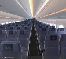 Lufthansa Airbus A350-900 Allegris seat maps 360 panorama view