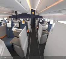 Lufthansa Airbus A350-900 Allegris seat maps 360 panorama view