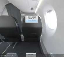 American Airlines Embraer E175 seat maps 360 panorama view