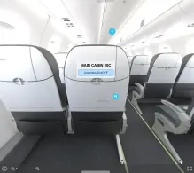 American Airlines Embraer E175 seat maps 360 panorama view
