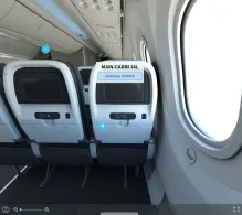 American Airlines Boeing 787-8 V.2 seat maps 360 panorama view