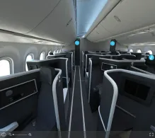 American Airlines Boeing 787-8 V.2 seat maps 360 panorama view