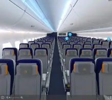Lufthansa Airbus A380-800 V.1 seat maps 360 panorama view