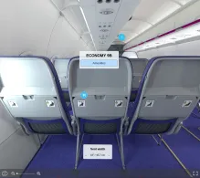 Wizz Air Airbus A320neo seat maps 360 panorama view