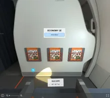 easyJet UK Airbus A320-200 V.1 seat maps 360 panorama view