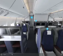 United Boeing 777-200ER V.2 seat maps 360 panorama view