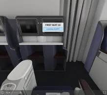 United Boeing 777-200ER V.2 seat maps 360 panorama view