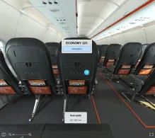 easyJet Switzerland Airbus A320neo seat maps 360 panorama view