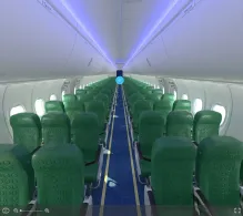 Transavia Boeing 737-800 seat maps 360 panorama view